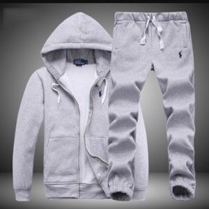 NWT Gray/Navy Blue Polo Ralph Lauren Tracksuit Sweatsuit M Slim Fit